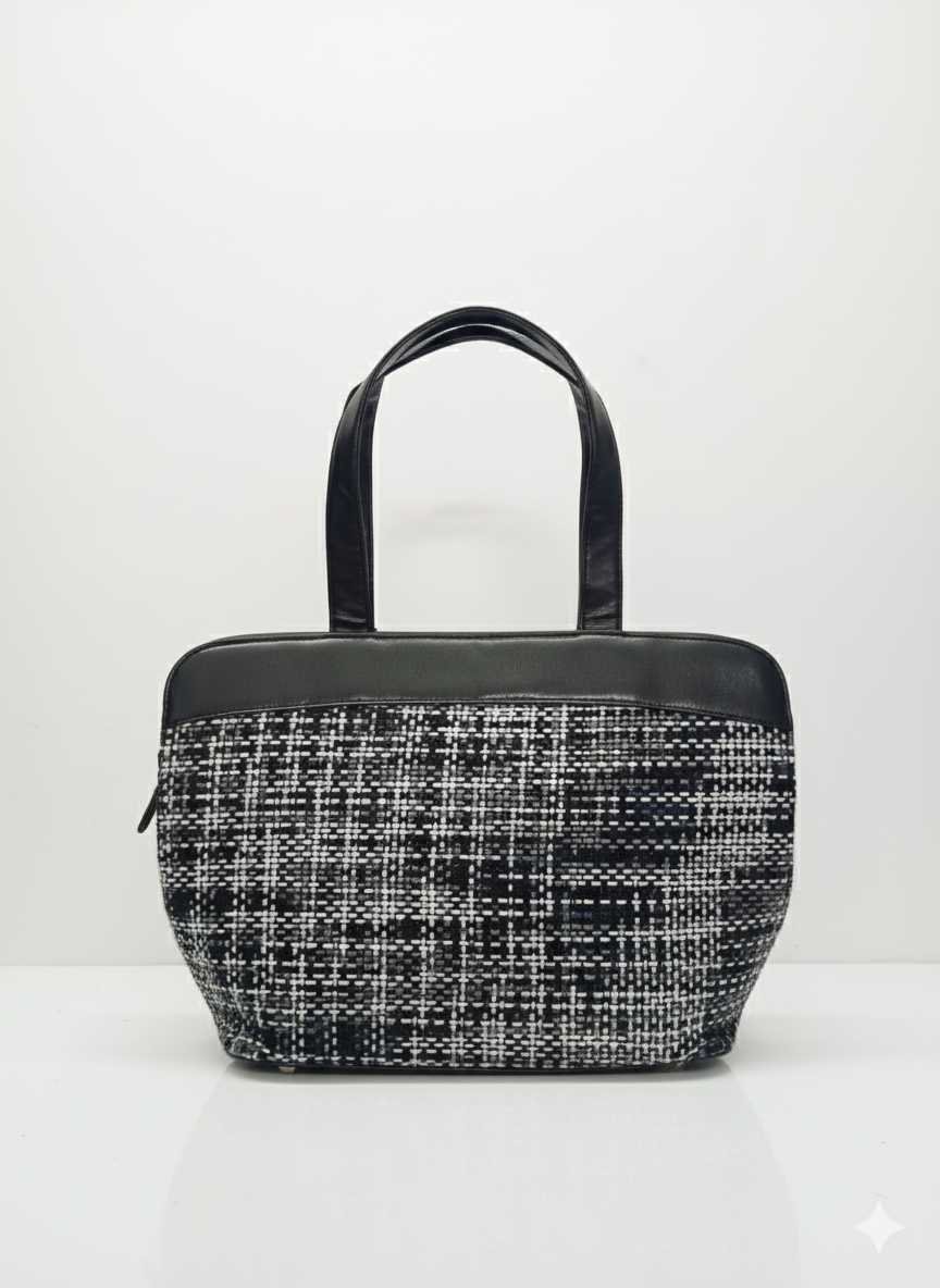 Black&white Hand bag