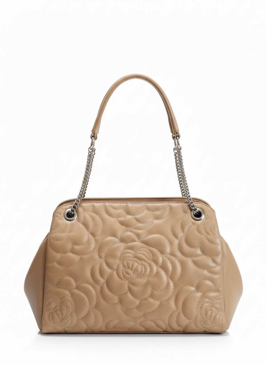 Rose Style Embossed Handbag