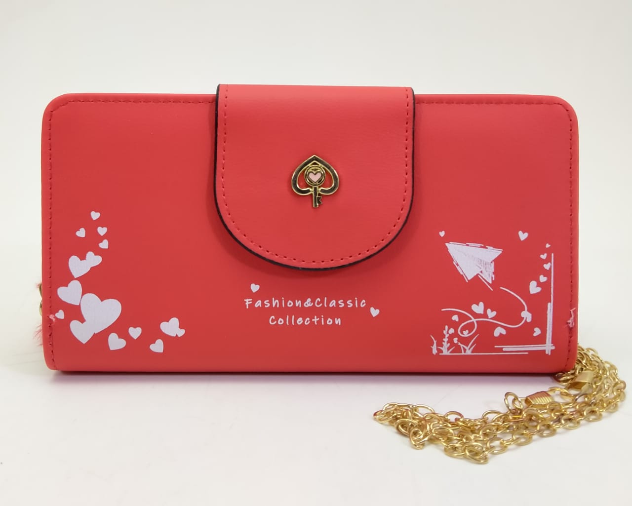 Fashion and classis red clutch wallet 