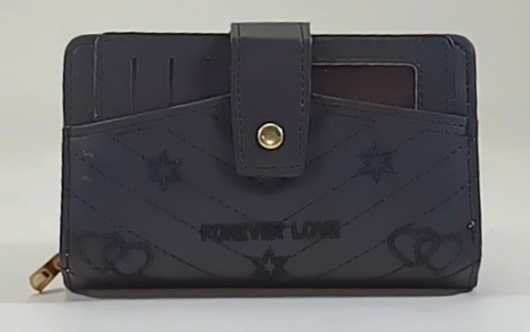 Forever love black clutch wallet 