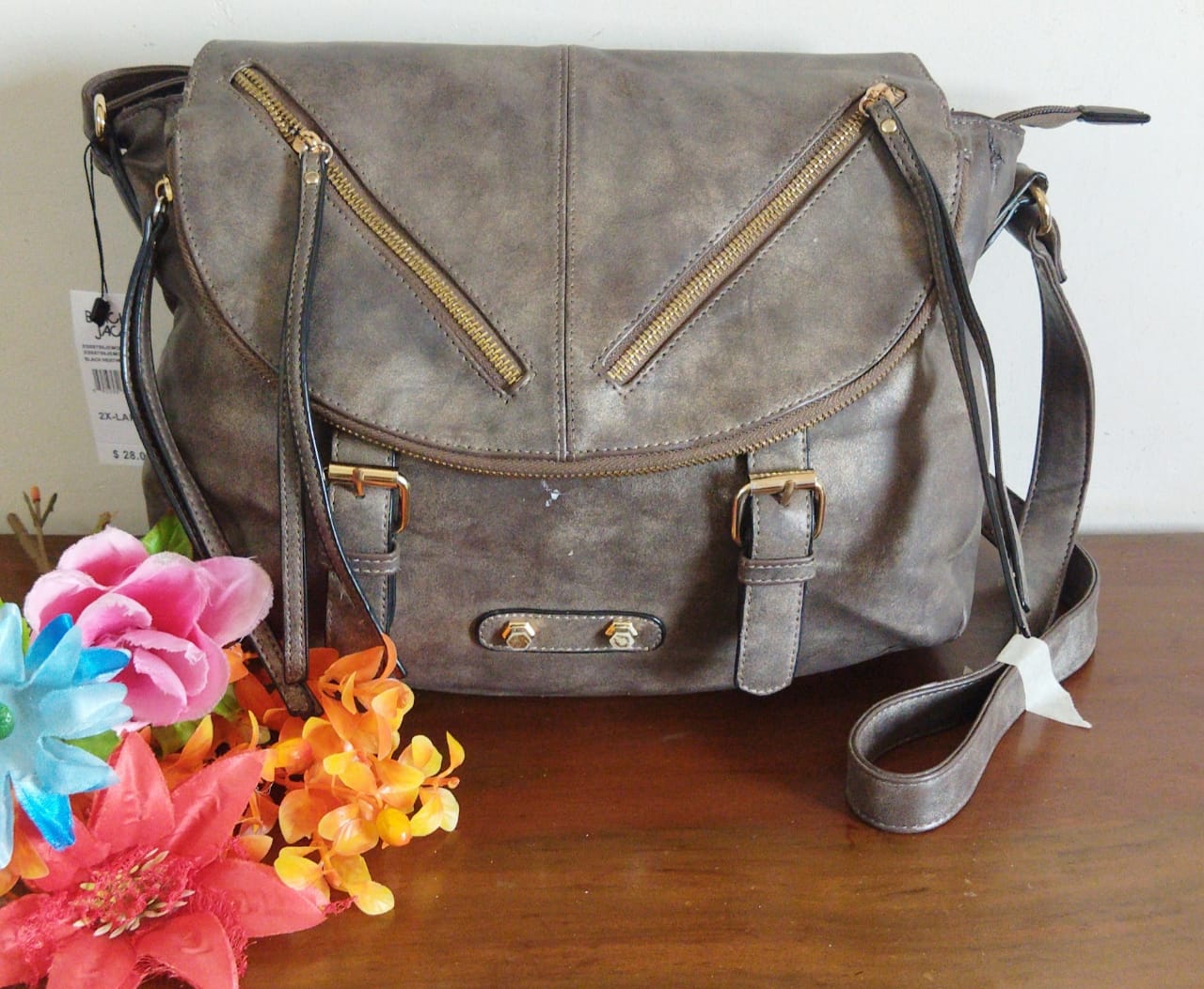 Brown big Crossbody