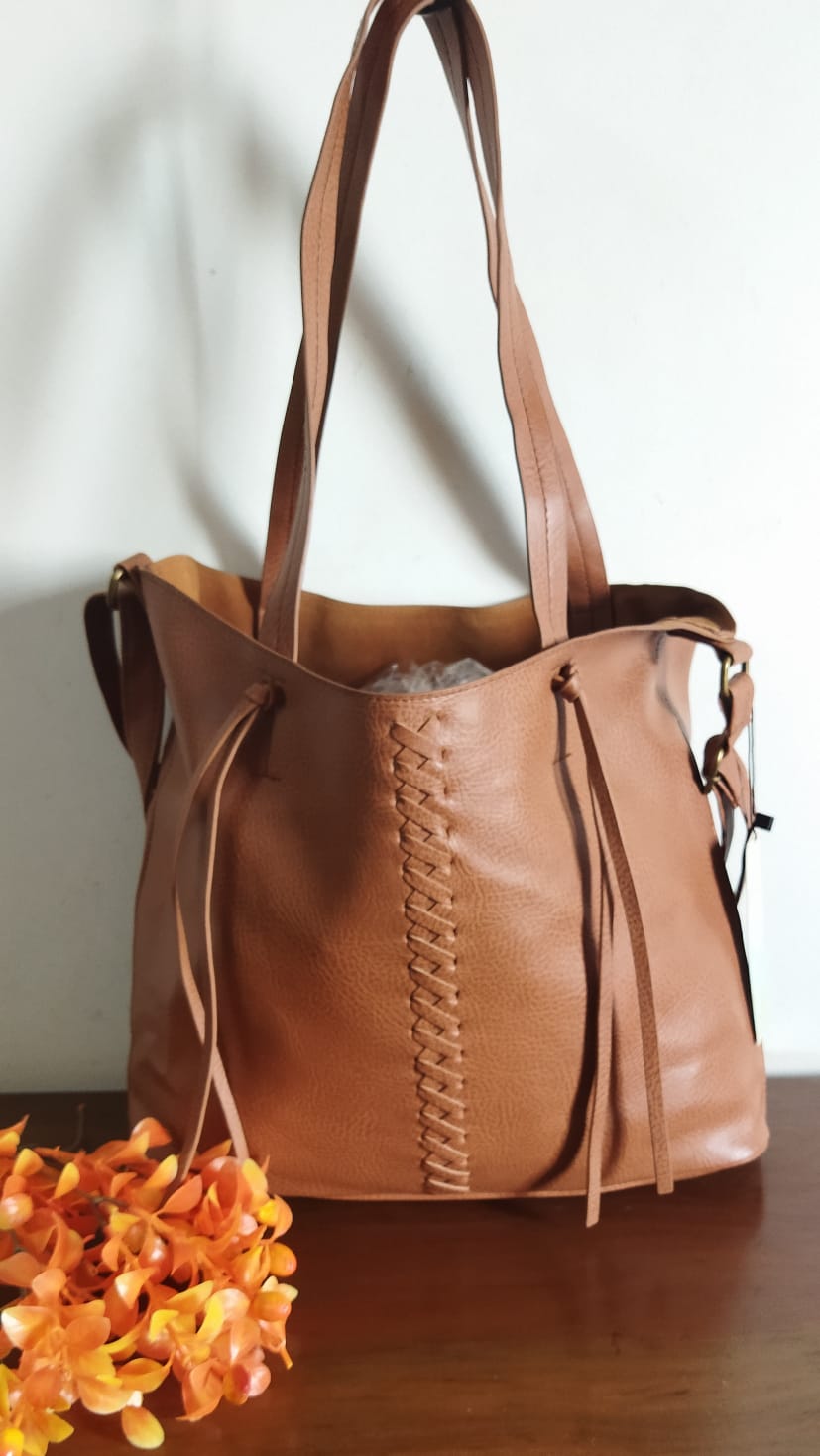 Brown leather Hand bag