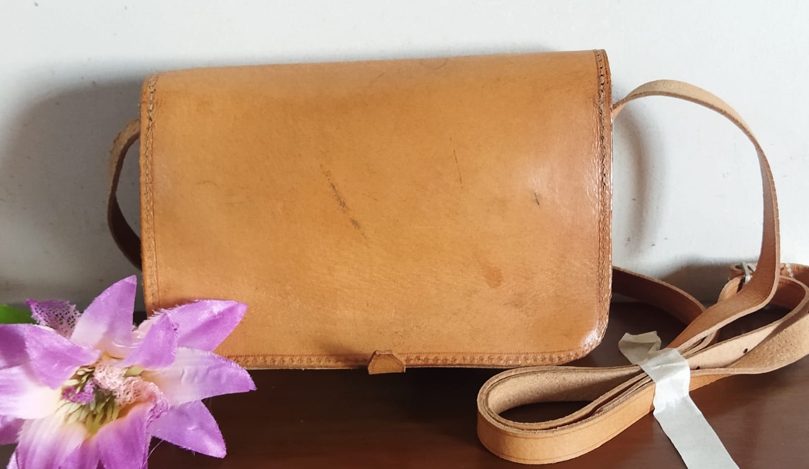 Pure leather Crossbody