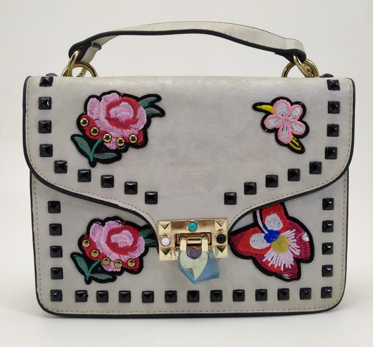 Off-white floral crossbody bag 
