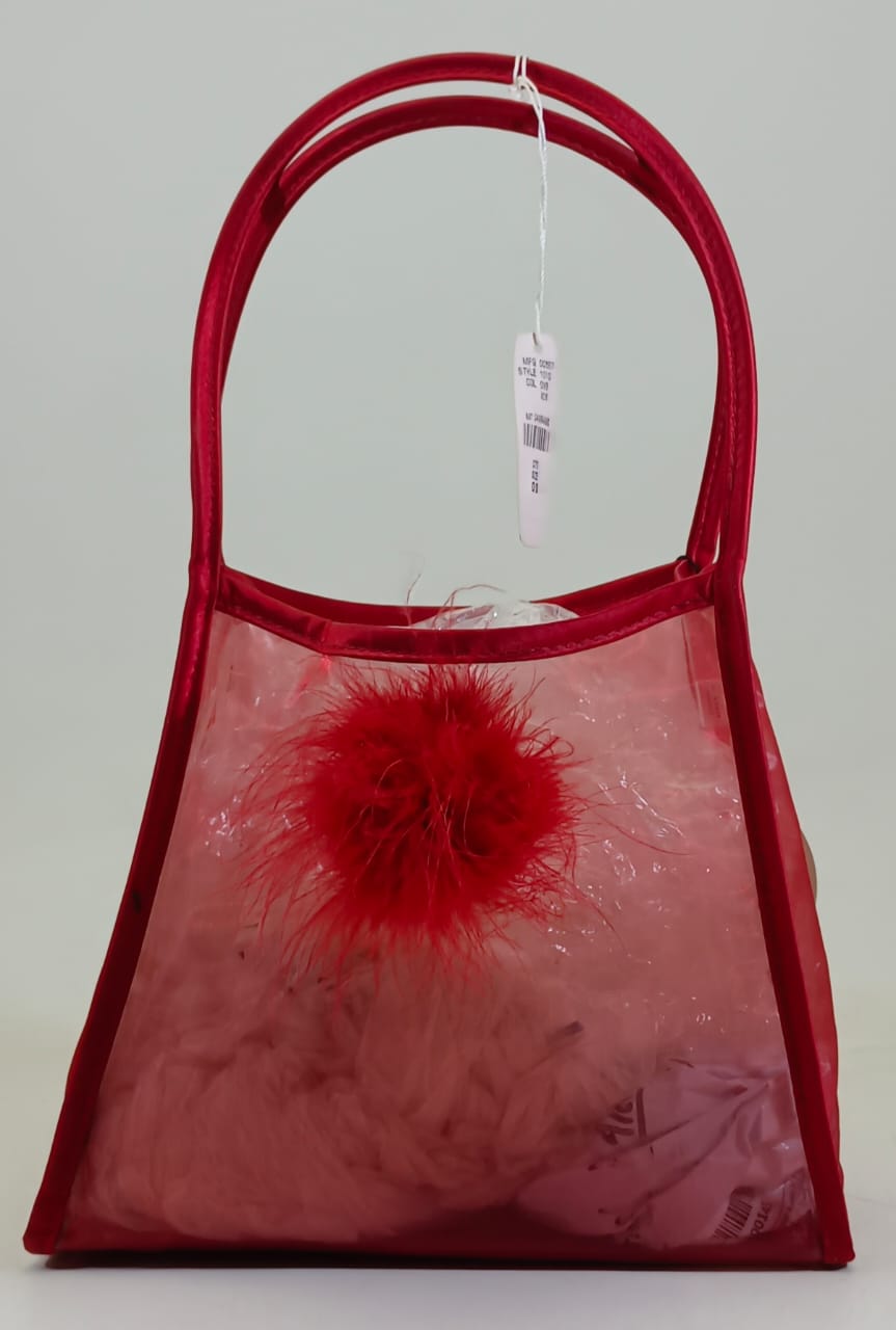 Red Transparent Jelly Hand bag