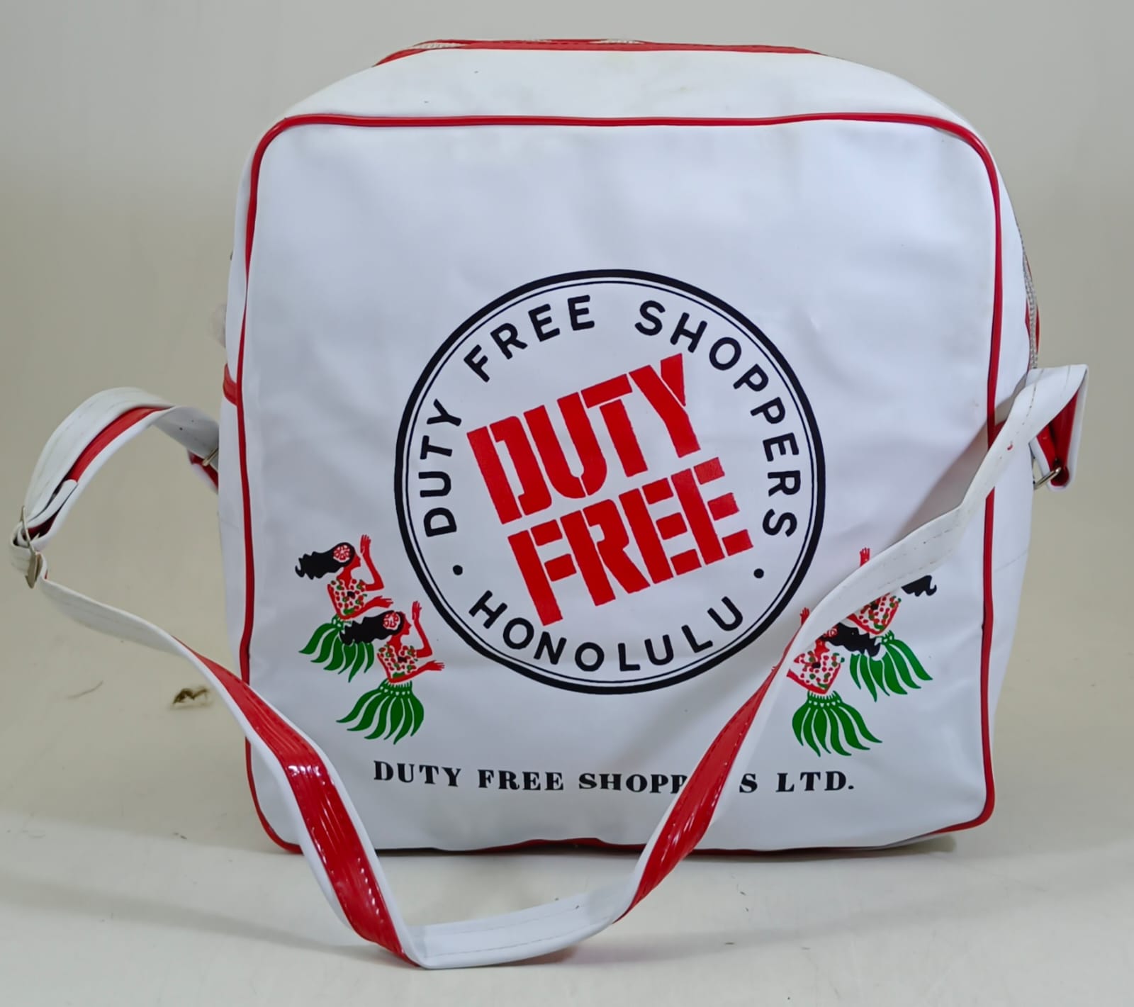 White duty free Travelling Bag