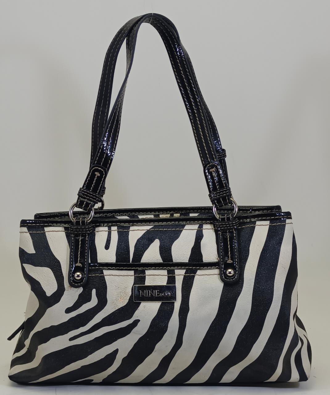 Zebra Print Nine & Co Hand bag