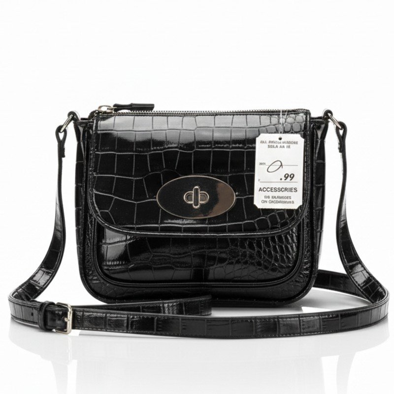 Crocodile Jelly Leather Crossbody
