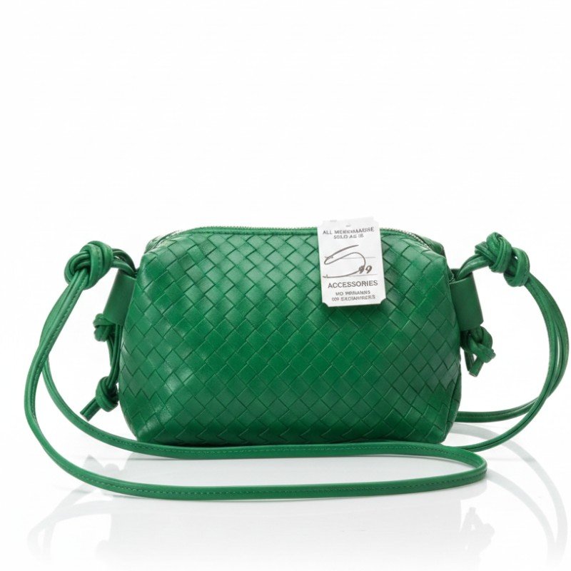 Green check Crossbody