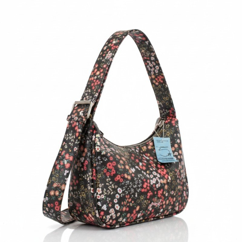 Floral print hand purse