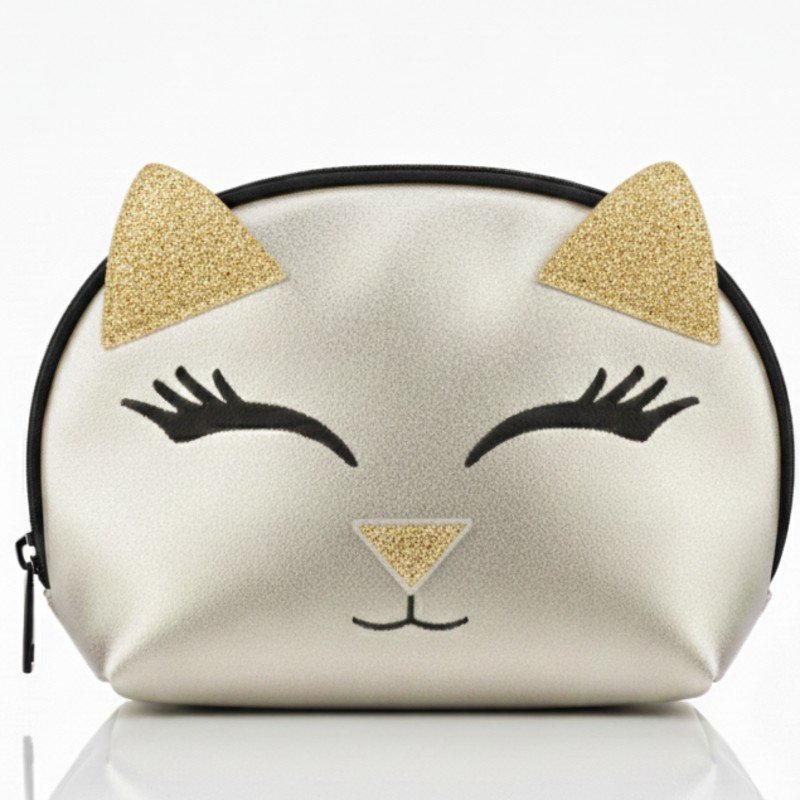 Cute Catty Face Vanity Pouch