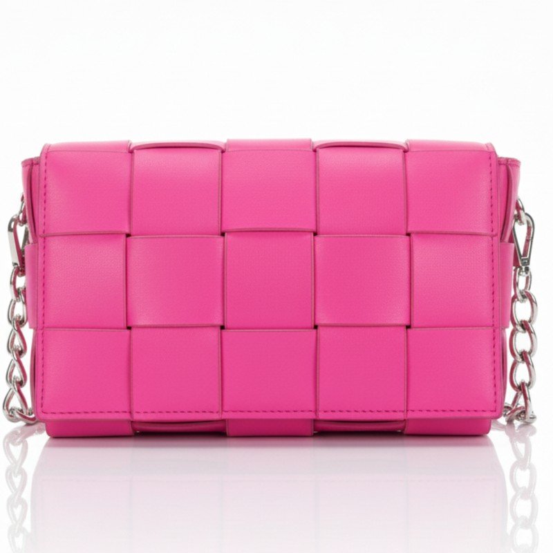 Hot pink check Style Crossbody