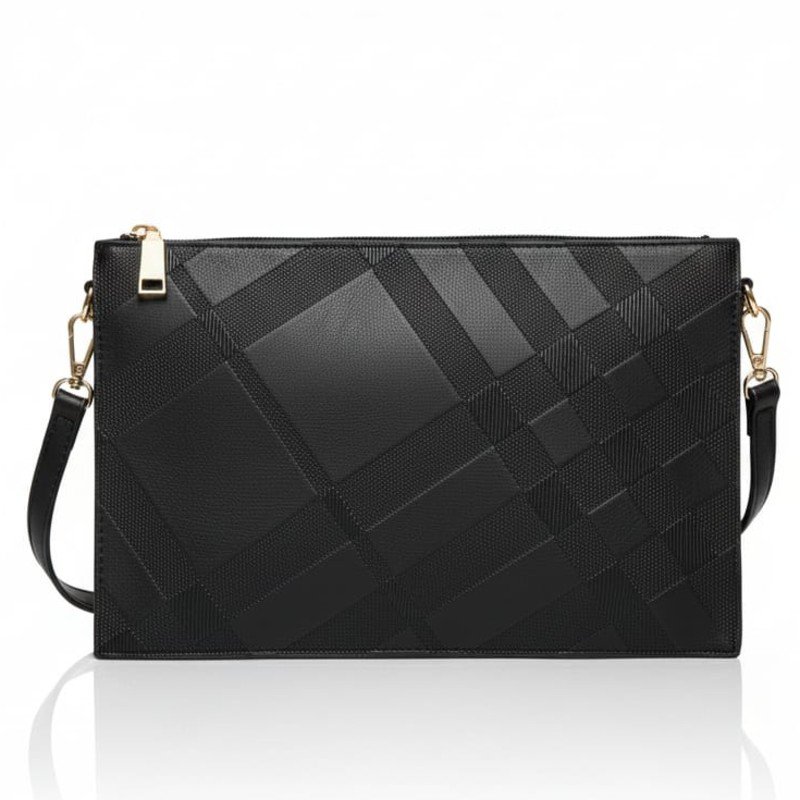 Black Check Style Crossbody