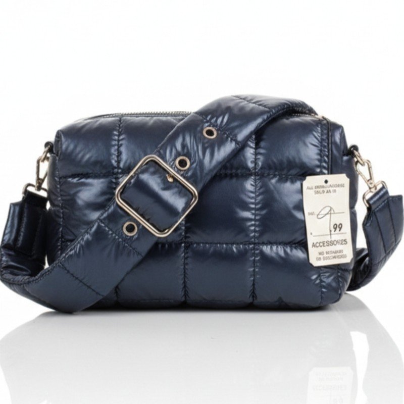 blue Quilted crossbody