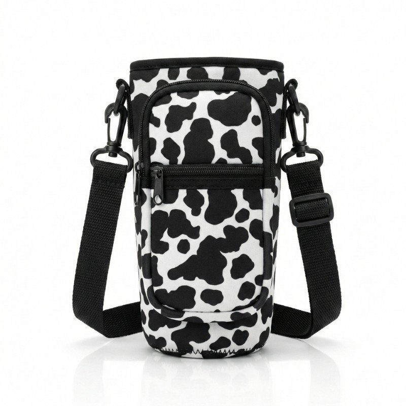 Cow Print Neoprene water bottle Cover
