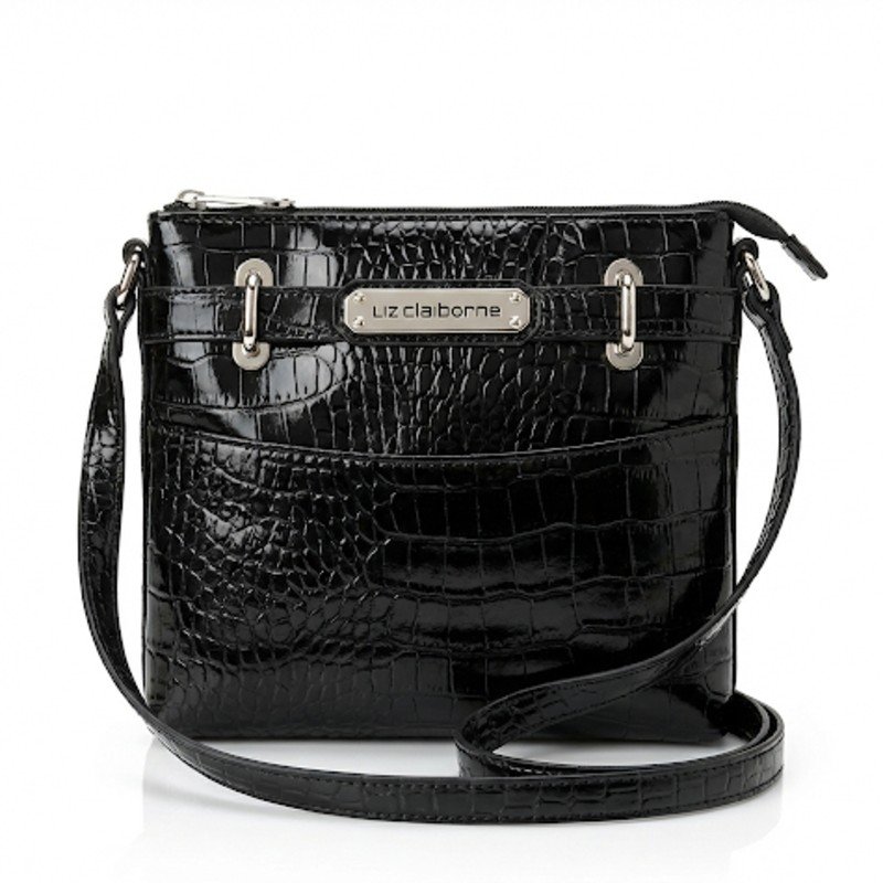 Liz Claiborne Crocodile Jelly Leather Crossbody