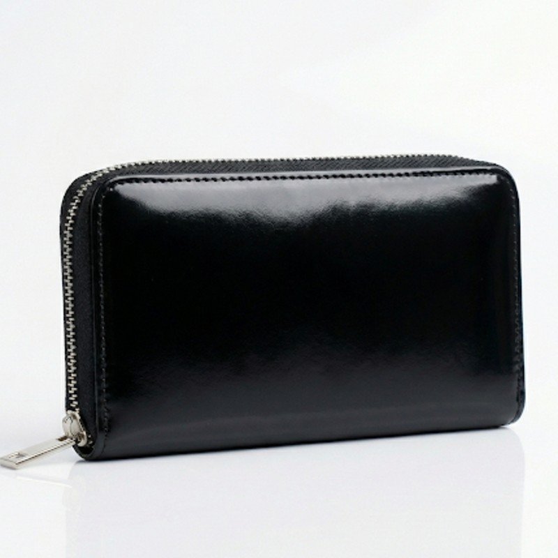 Black Jelly Leather Wallet