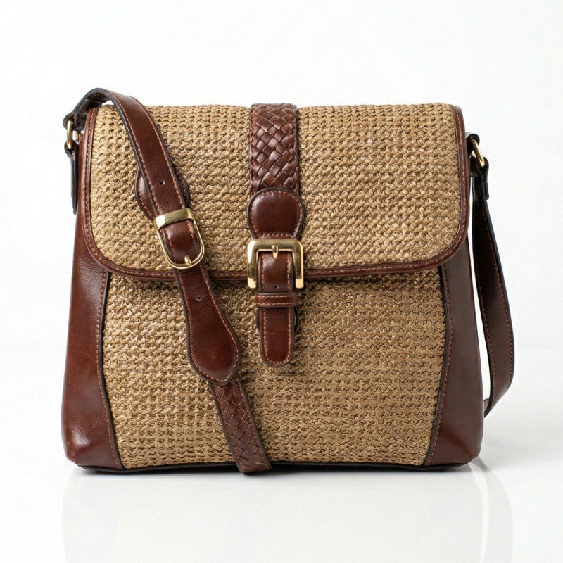 Stylish Woven straw Crossbody Bag