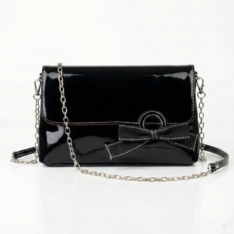 Black jelly Leather Crossbody