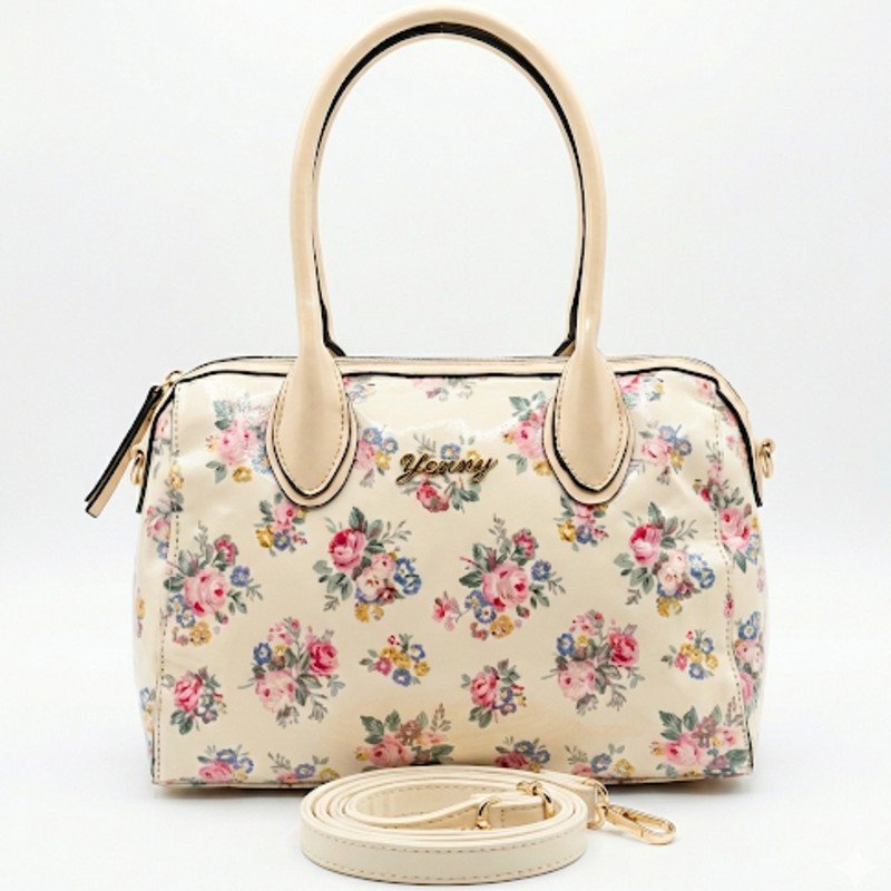 Beautiful floral print branded handbag