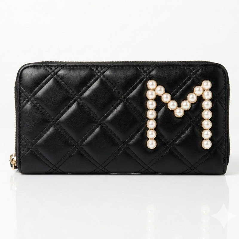 Beautiful quilted leather wallet