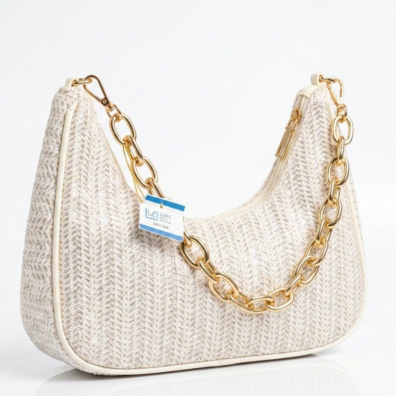 Beautiful wooven straw Hand purse