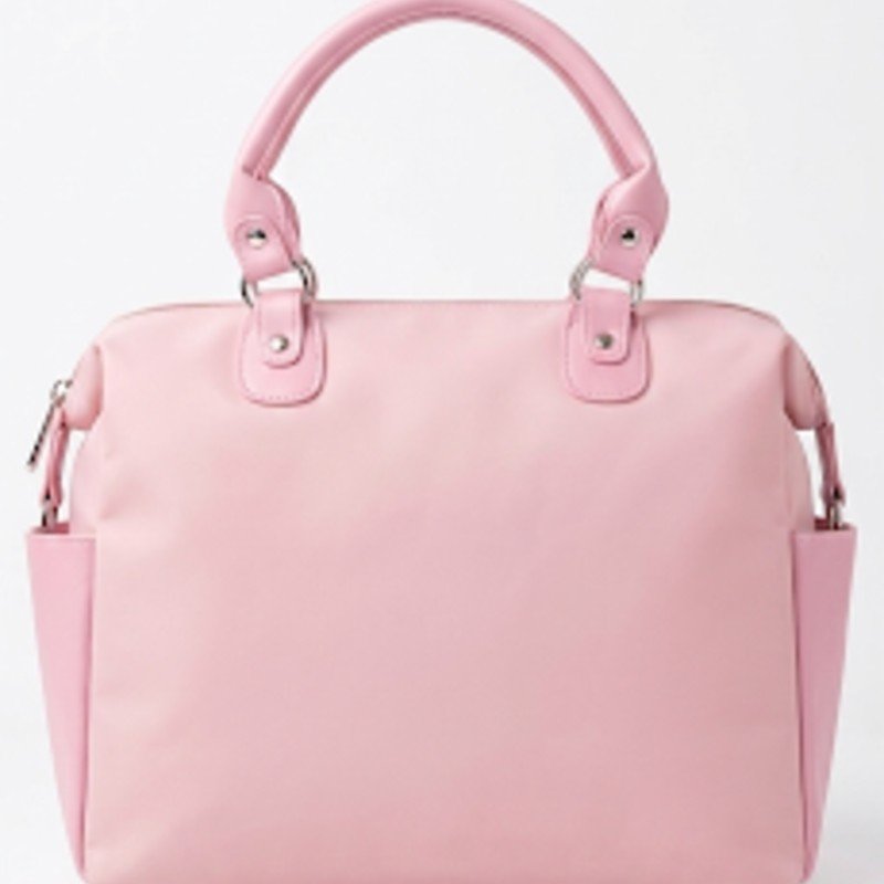Pink nylon stylish handbag