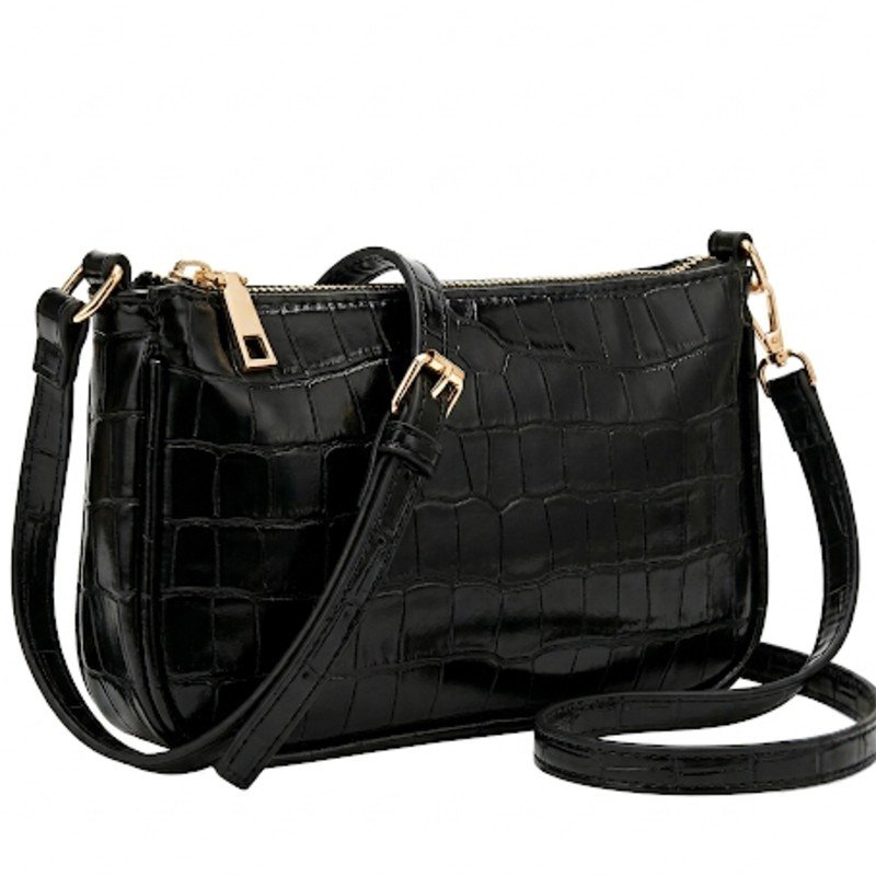 Crocodile Jelly Leather Crossbody