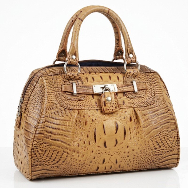 Premium look Crocodile leather branded handbag