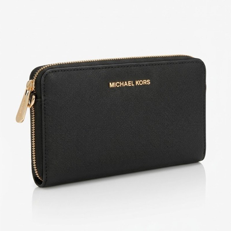 Michael Kors Black Zip Wallet