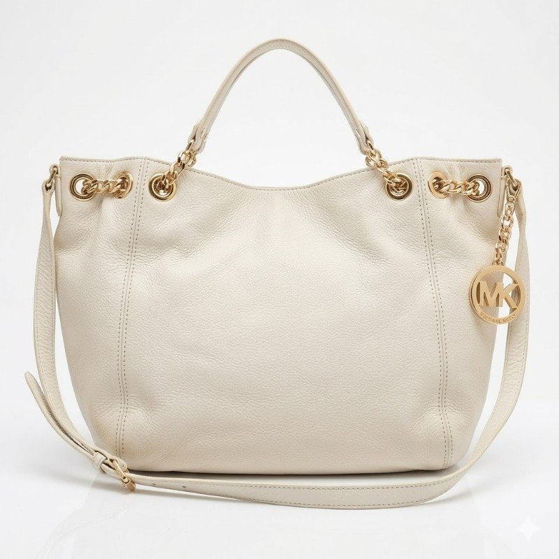 Michael Kors Fulton White Hobo Bag