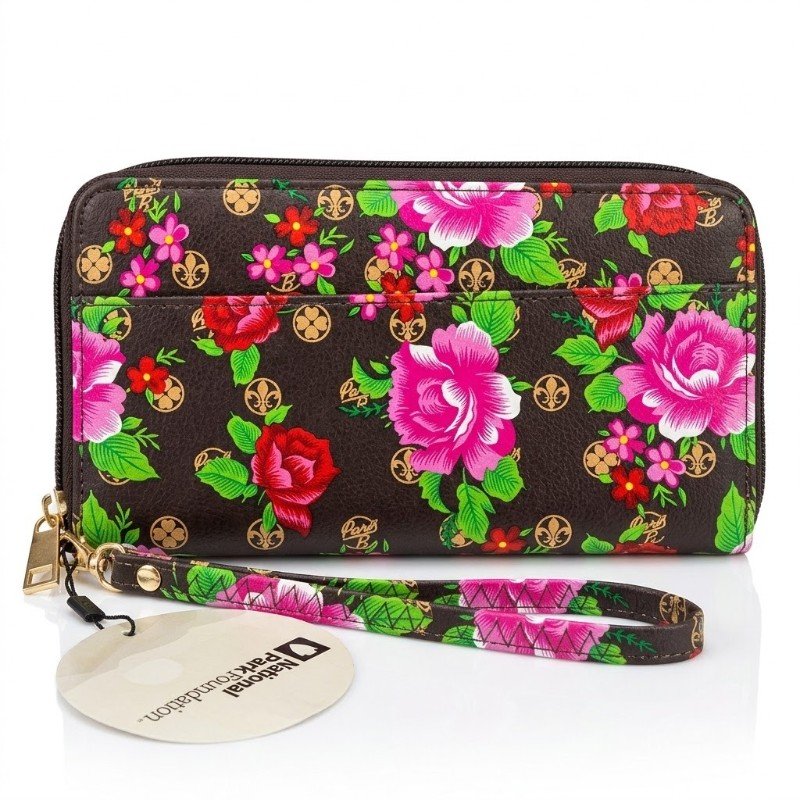 Beautiful floral print wallet