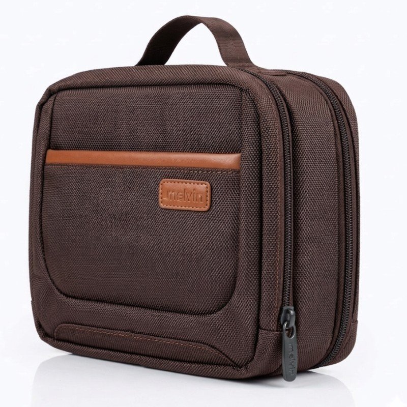 Melvin Dual-Zip  with Brown Trim and Top Handle