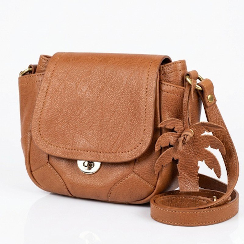 Chocolaty brown leather Crossbody