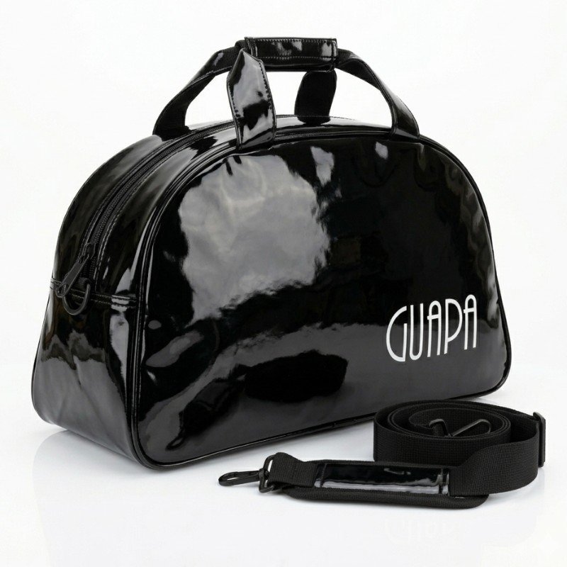 Guapa black jelly Leather traveling bag