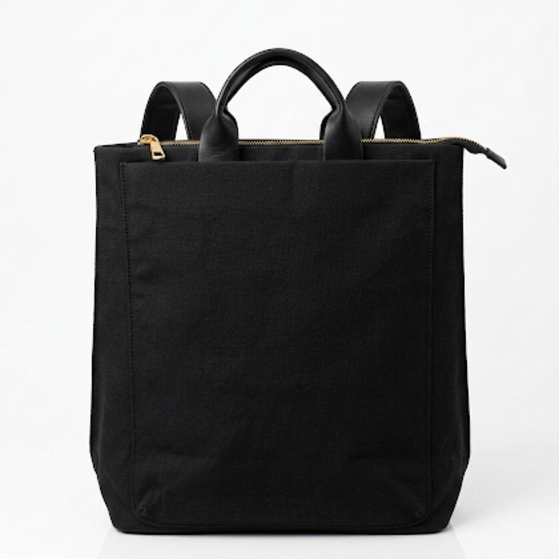 Black decent look Bagpack+Mother Bag