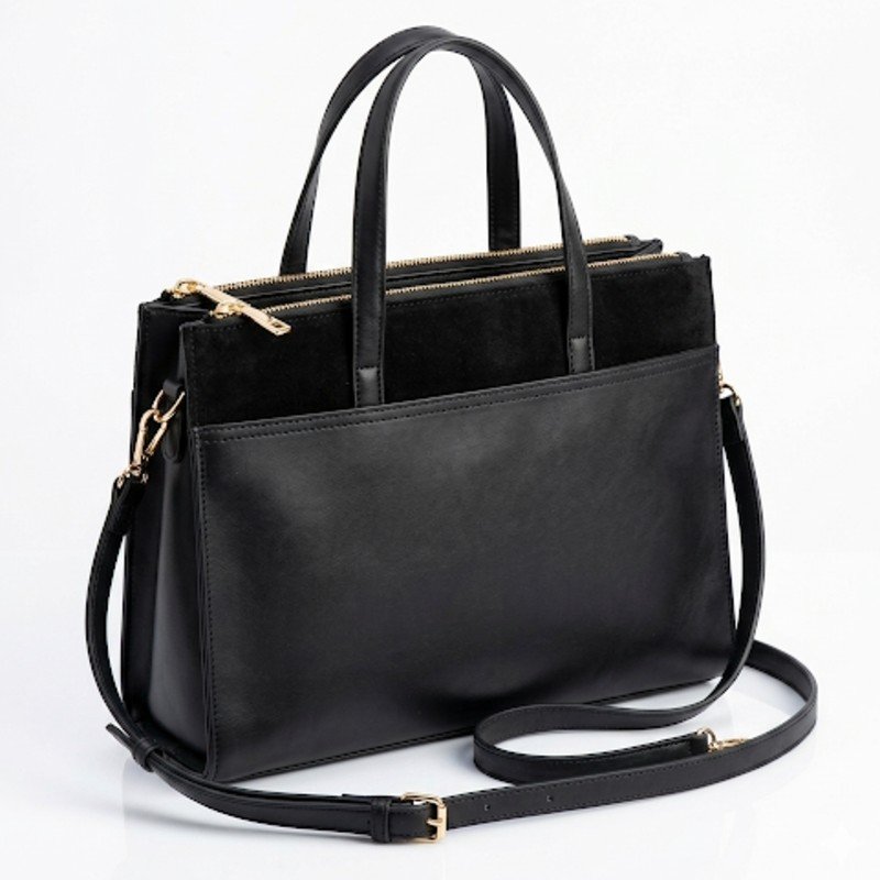Gianni Chiarini black leather tote bag