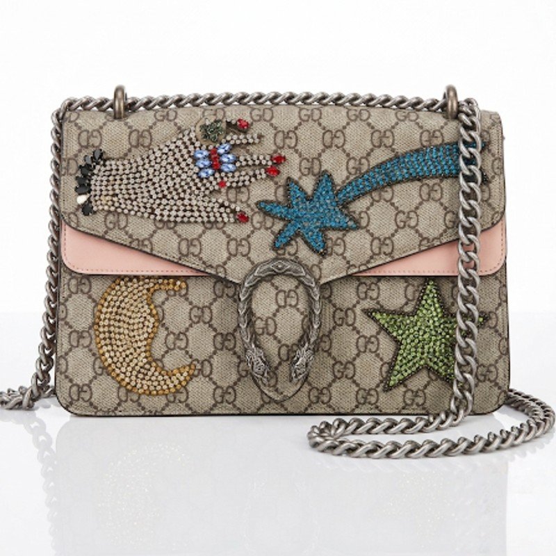 Gucci style Embroidered crossbody bag