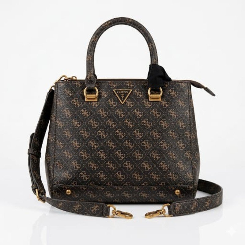 Guess signature coded branded hand bag