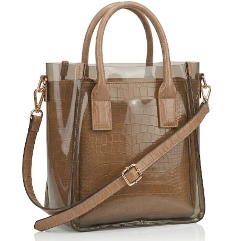 Beautiful transparent hand carry bag