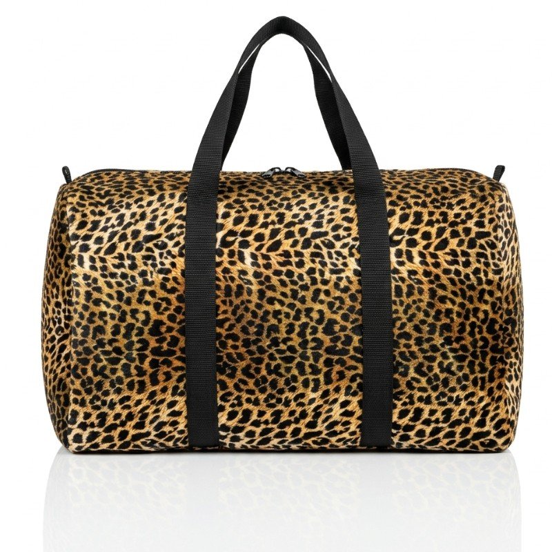 Mimco Leopard Canyon Duffle Bag.