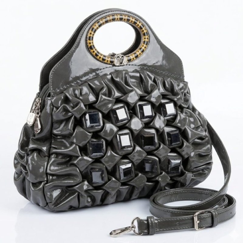 Grey coded handbag vintage or limited edition designer piece