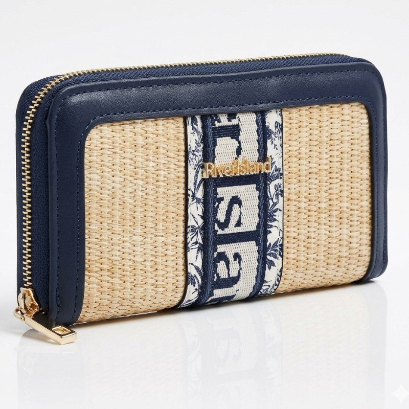 River island branded clutch