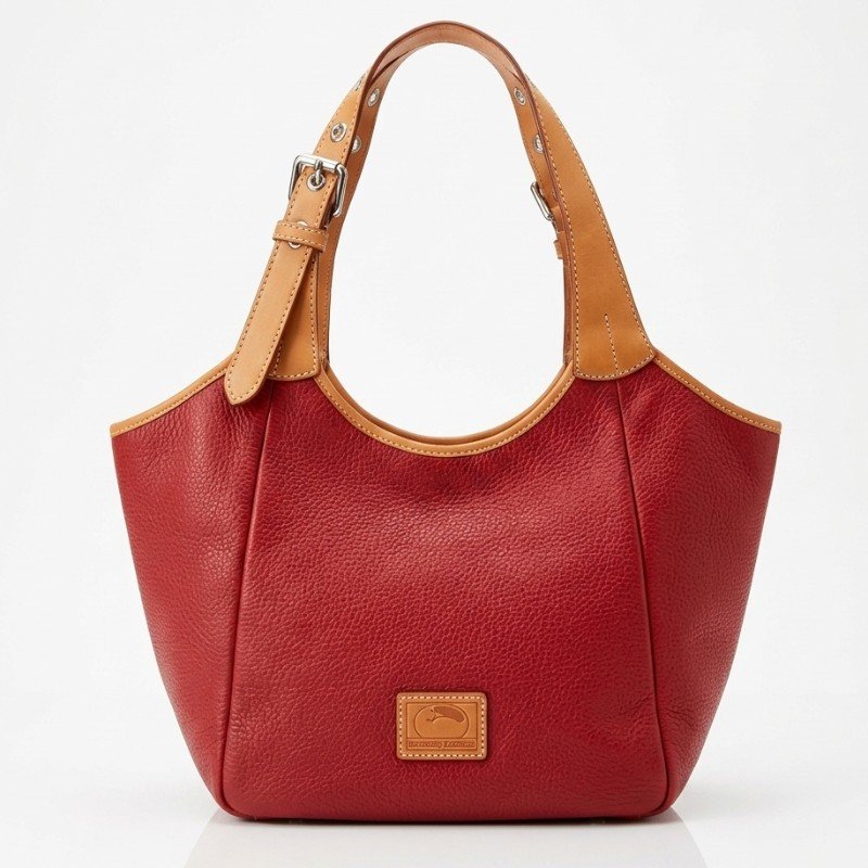 Dooney & Bourke Patterson Leather Penelope tote bag in red.