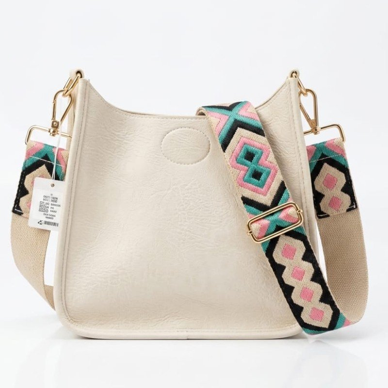 Cream colored hobo bag