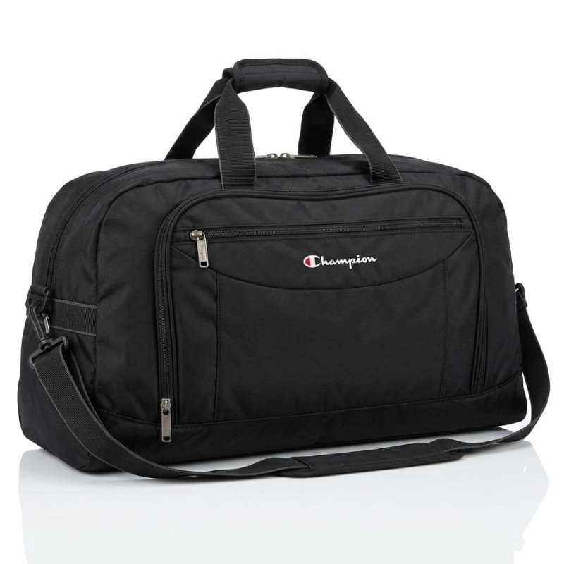 Black Champion coded Branded Duffel Bag .