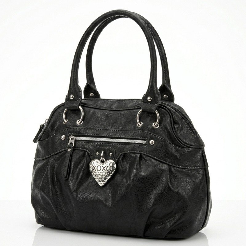 Black XOXO fuax leather bag