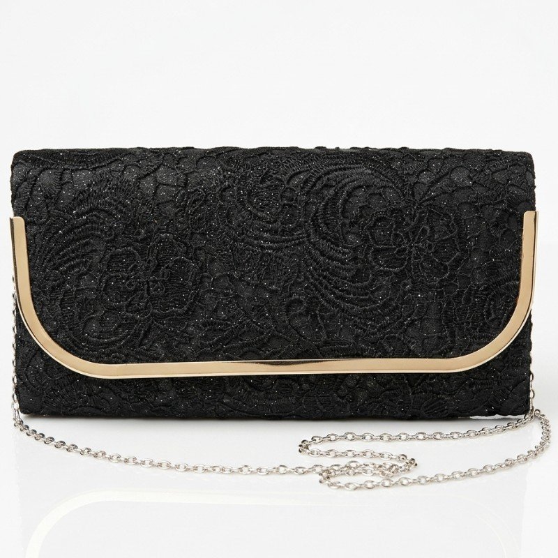 Lace Ladies Metallic Edge Party Bag.