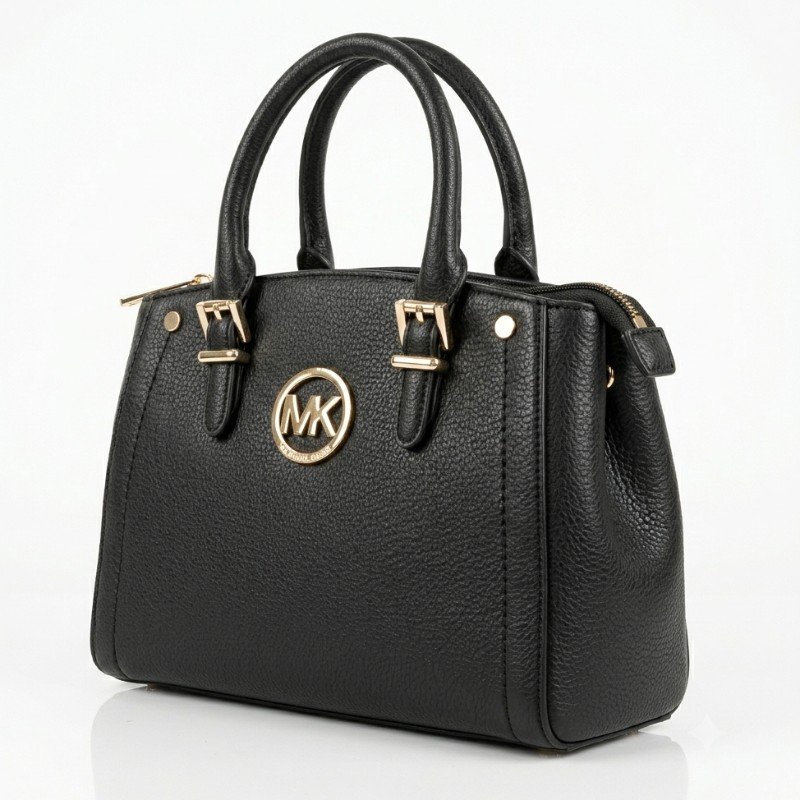 black Michael Kors Chantal small pebbled leather handbag