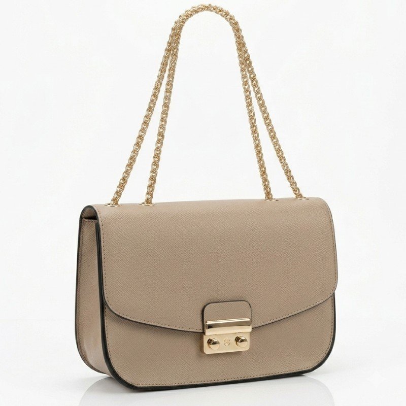 taupe Furla Metropolis shoulder bag